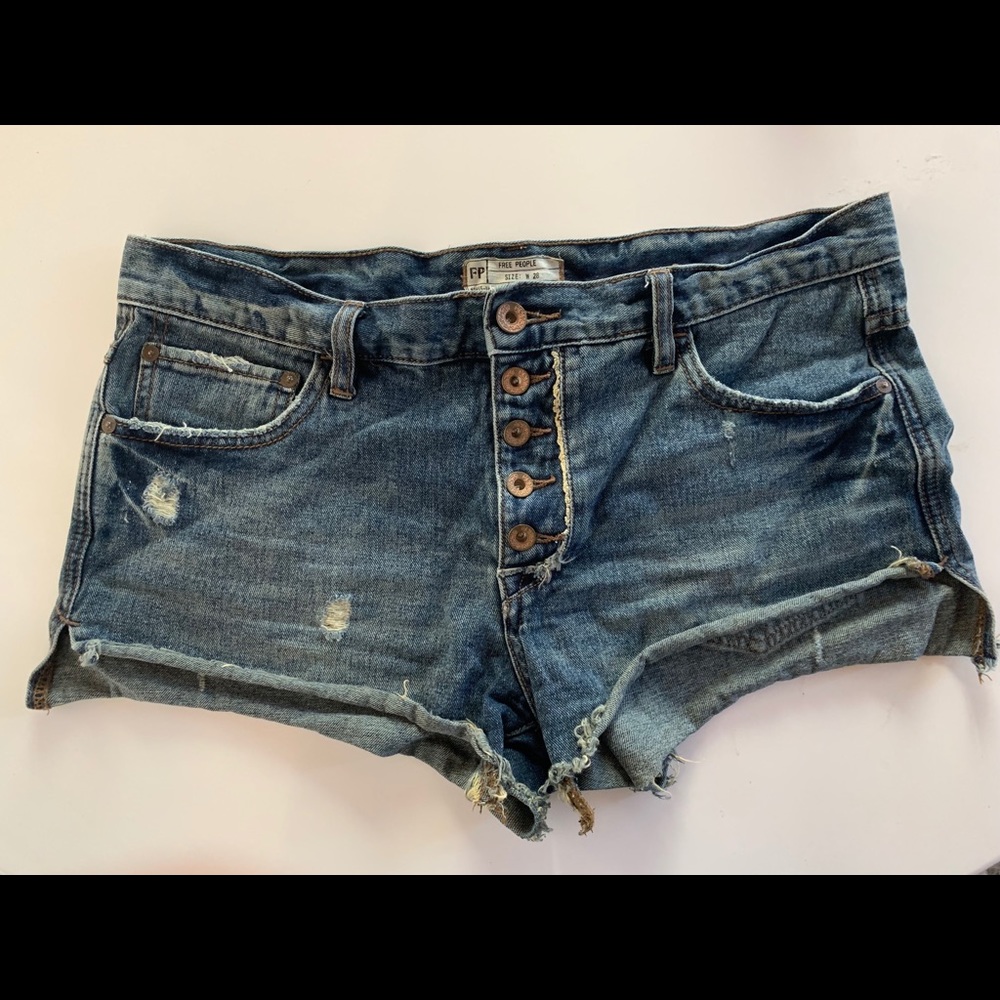 Free People Jean Shorts